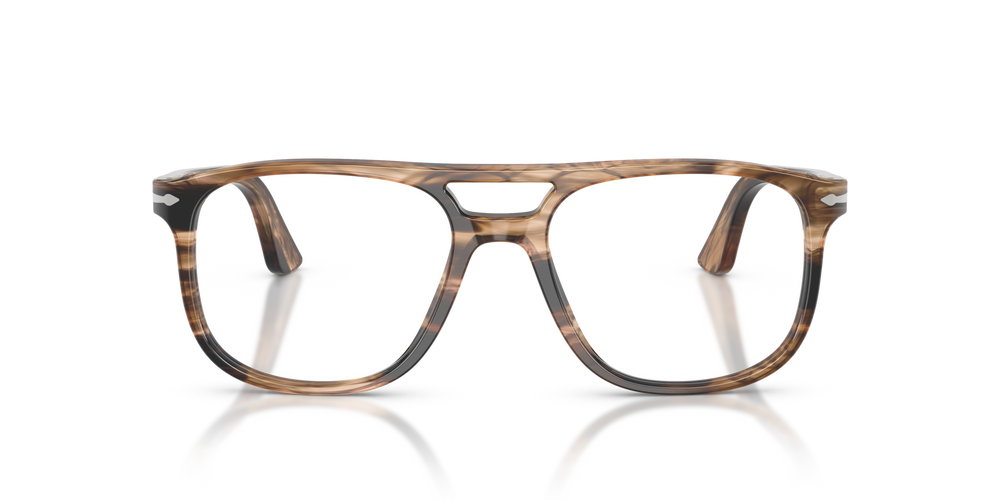 Persol Greta with Striped Black &amp; Greish Brown Frame - Image 2