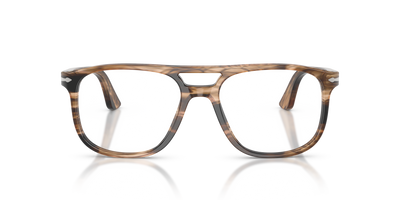 Persol Greta with Striped Black &amp; Greish Brown Frame - Image 2