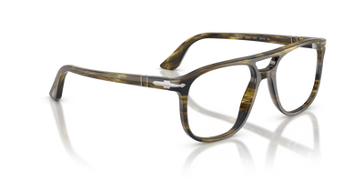 Persol Greta with Striped Black &amp; Olive Green Frame - Image 3