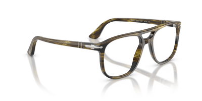 Persol Greta with Striped Black &amp; Olive Green Frame - Image 3