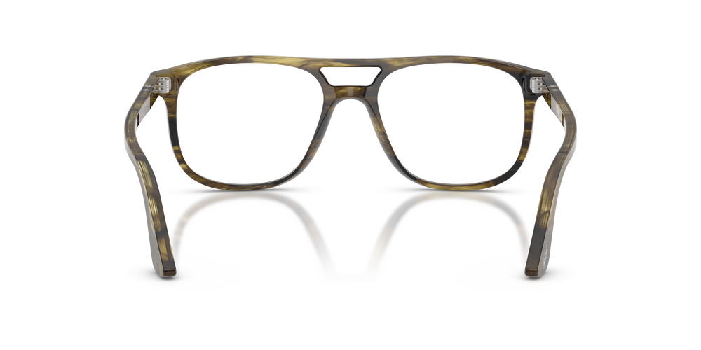 Persol Greta with Striped Black &amp; Olive Green Frame - Image 5