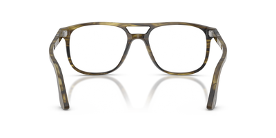 Persol Greta with Striped Black &amp; Olive Green Frame - Image 5