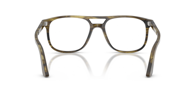 Persol Greta with Striped Black &amp; Olive Green Frame - Image 5