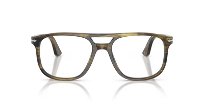 Persol Greta with Striped Black &amp; Olive Green Frame - Image 2