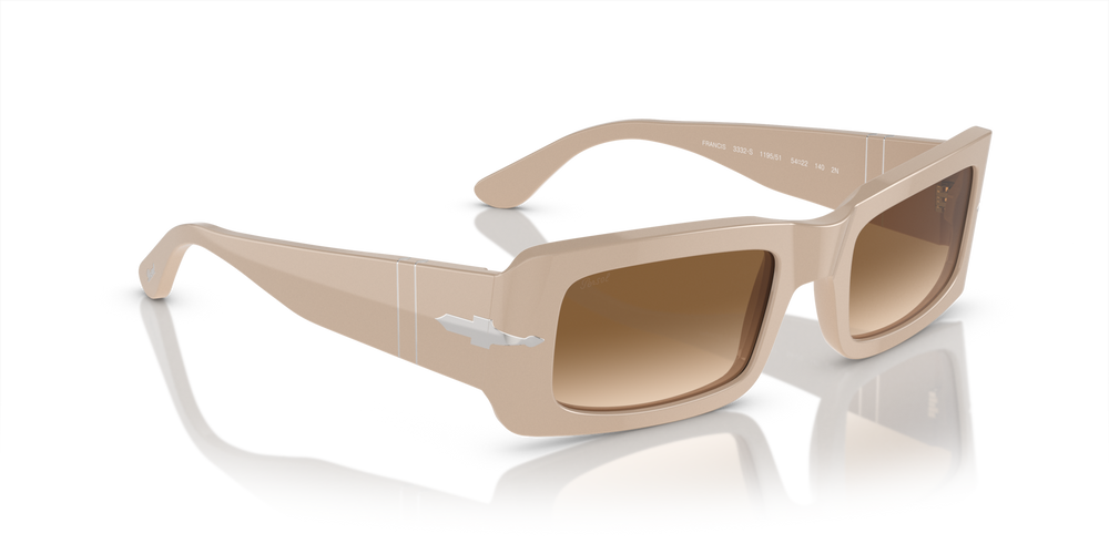 Persol Francis mit Solid Beige Gestell und Braun Gläsern - Bild 3