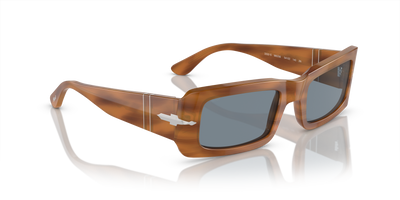 Persol Francis con Montatura Striato Marrone e Lenti Blu - Immagine 3