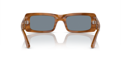 Persol Francis with Striped Brown Frame and Blue Lenses - Image 5
