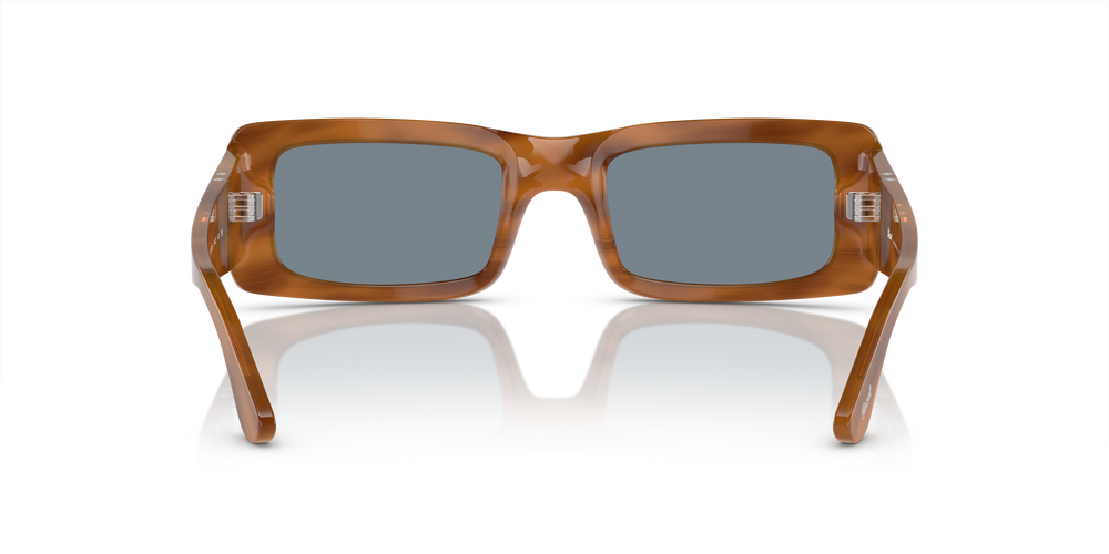 Persol Francis con Montatura Striato Marrone e Lenti Blu - Immagine 5