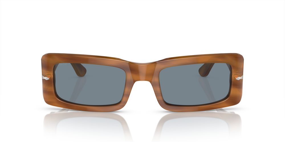 Persol Francis con Montatura Striato Marrone e Lenti Blu - Immagine 2