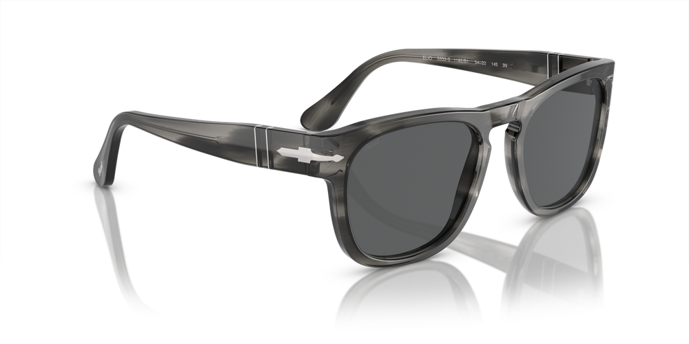 Persol PO3333S - Elio com armação Cinzento Listrado e lentes Cinzento - Imagens 3