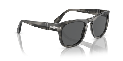 Persol PO3333S - Elio mit Grau gestreift Gestell und Grau Gläsern - Bild 3