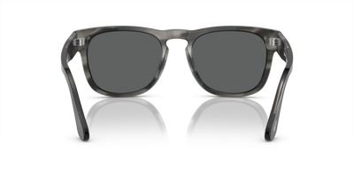 Persol PO3333S - Elio con Montura Gris a Rayas y Lentes Gris - Imagen 5