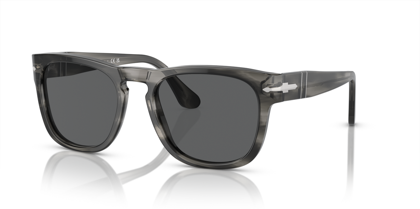 Persol PO3333S - Elio com armação Cinzento Listrado e lentes Cinzento - Imagens 1