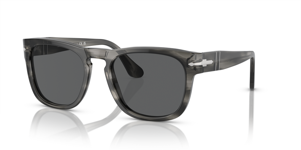 Persol PO3333S - Elio com armação Cinzento Listrado e lentes Cinzento - Imagens 1