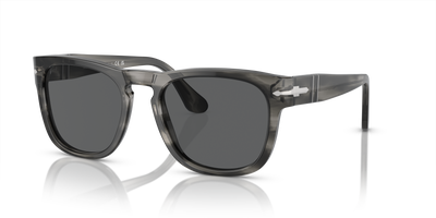 Persol PO3333S - Elio mit Grau gestreift Gestell und Grau Gläsern - Bild 1