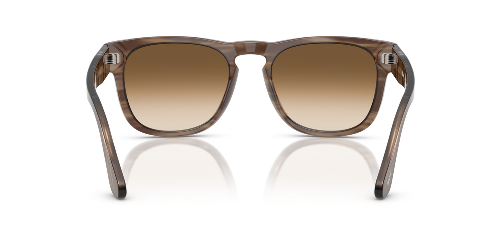 Persol PO3333S - Elio con Montura Marrón a Rayas y Lentes Marrón - Imagen 5