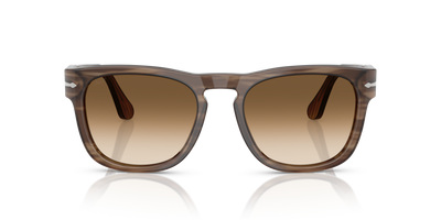 Persol PO3333S - Elio con Montura Marrón a Rayas y Lentes Marrón - Imagen 2
