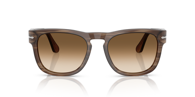 Persol PO3333S - Elio with Striped Brown Frame and Brown Lenses - Image 2