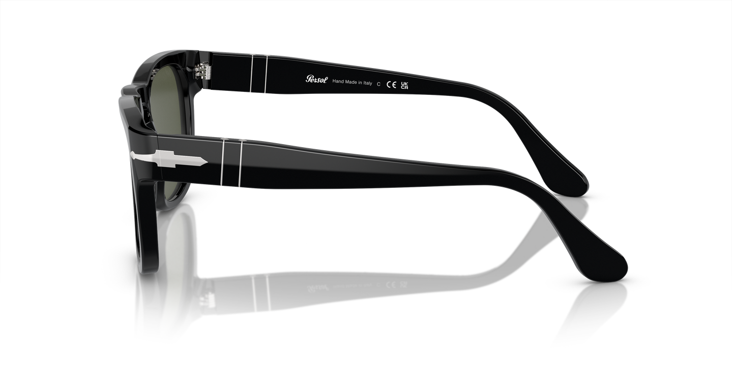 Persol PO3333S - Elio mit Schwarz Gestell und Grün Gläsern - Bild 1