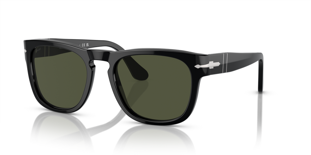 Persol PO3333S - Elio with Black Frame and Green Lenses - Image 1
