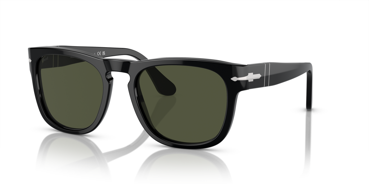 Persol PO3333S - Elio mit Schwarz Gestell und Grün Gläsern - Bild 1