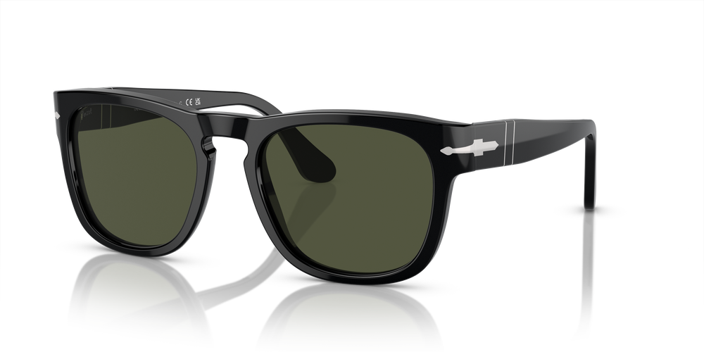 Persol PO3333S - Elio mit Schwarz Gestell und Grün Gläsern - Bild 1
