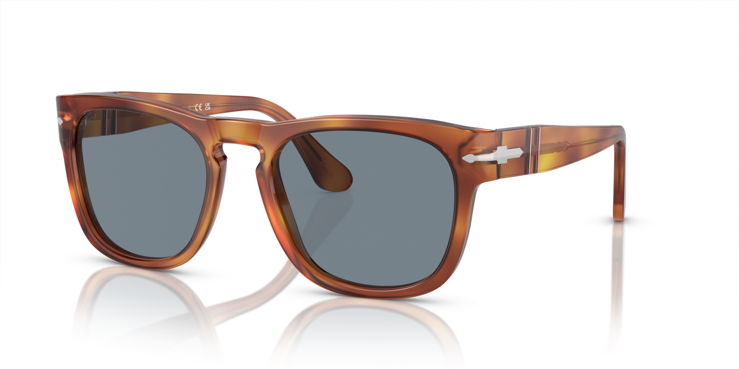 Persol PO3333S - Elio with Terra Di Siena Frame and Blue Lenses - Image 1