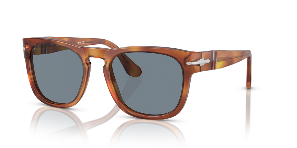 Persol PO3333S - Elio with Terra Di Siena Frame and Blue Lenses - Image 1