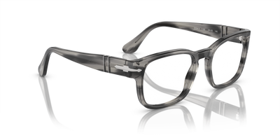 Persol PO3334V avec Monture Rayé Gris - Image 3