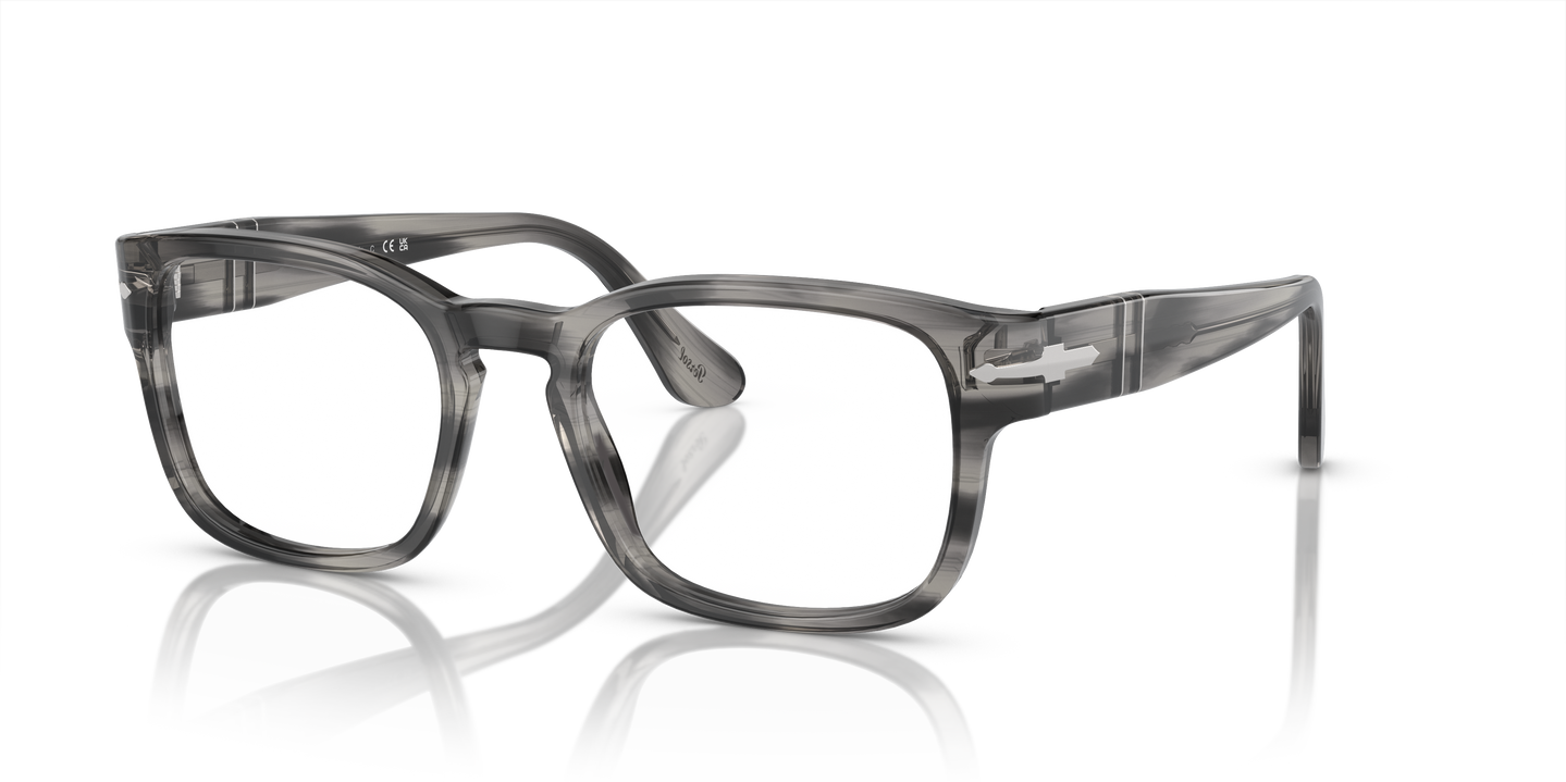 Persol PO3334V with Striped Grey Frame - Image 1