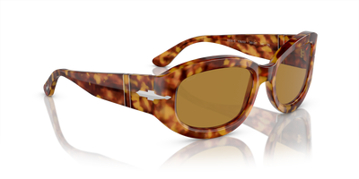 Persol PO3335S avec Monture Marron Écaille de tortue et Verres Brun - Image 3