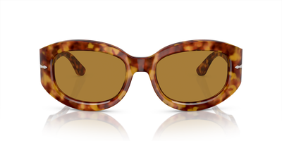Persol PO3335S avec Monture Marron Écaille de tortue et Verres Brun - Image 2