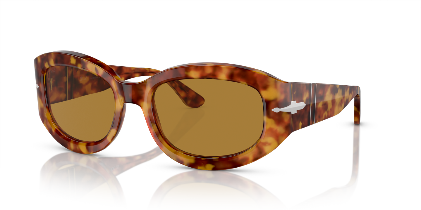 Persol PO3335S avec Monture Marron Écaille de tortue et Verres Brun - Image 1