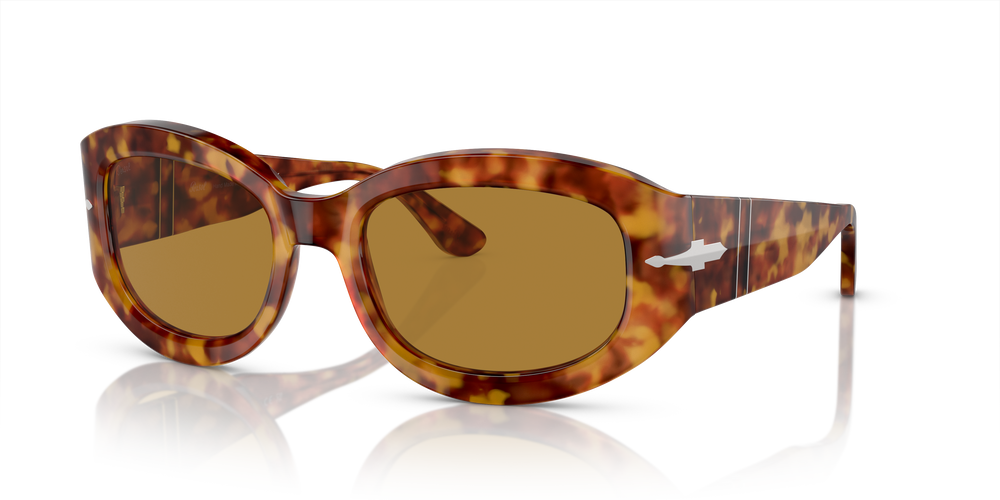 Persol PO3335S avec Monture Marron Écaille de tortue et Verres Brun - Image 1