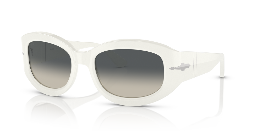 Persol PO3335S with Solid White Frame and Grey Lenses - Image 1