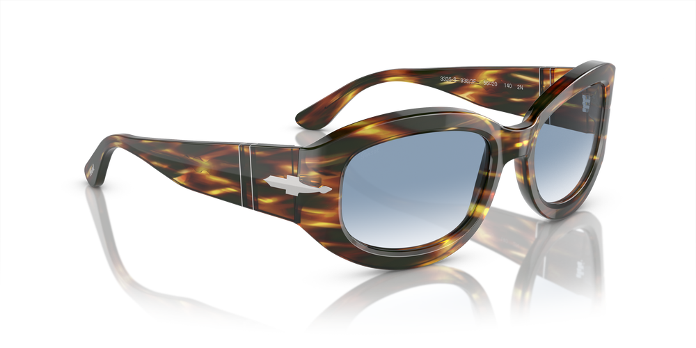 Persol PO3335S mit Braun/Gelb Tortoise Gestell und Blau Gläsern - Bild 3