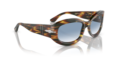 Persol PO3335S mit Braun/Gelb Tortoise Gestell und Blau Gläsern - Bild 3