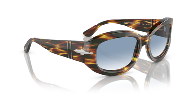 Persol PO3335S con Montura Marrón / Amarillo y tortuga y Lentes Azul - Imagen 3