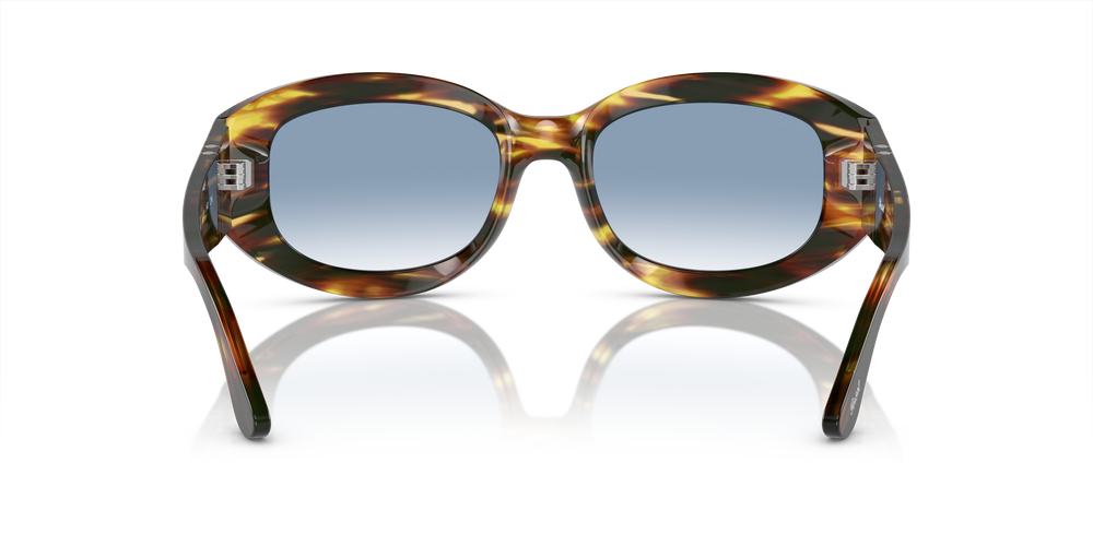 Persol PO3335S mit Braun/Gelb Tortoise Gestell und Blau Gläsern - Bild 5