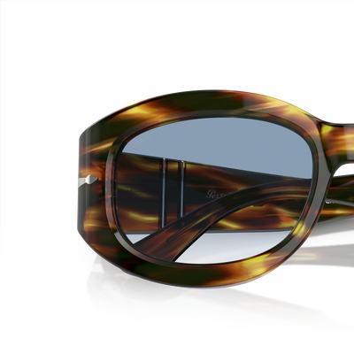 Persol PO3335S mit Braun/Gelb Tortoise Gestell und Blau Gläsern – Variantenbild