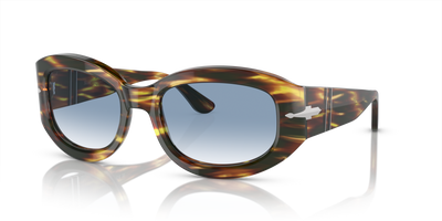 Persol PO3335S con Montura Marrón / Amarillo y tortuga y Lentes Azul - Imagen 1