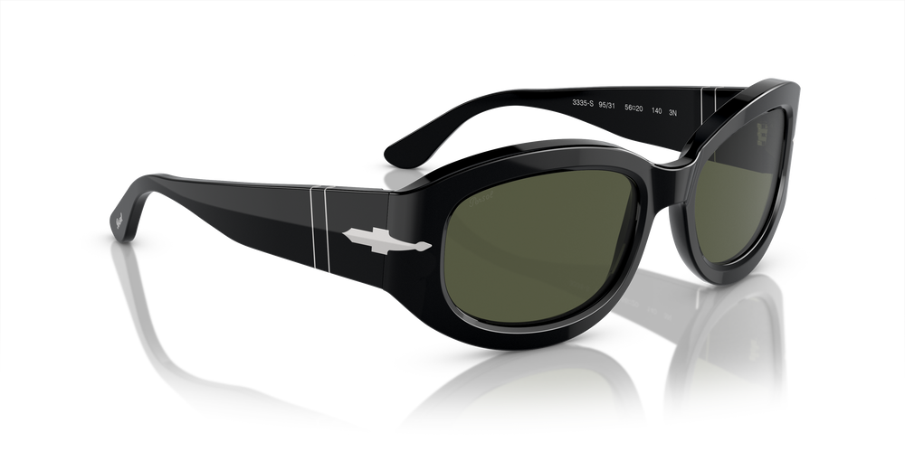 Persol PO3335S con Montatura Nero e Lenti Verde - Immagine 3