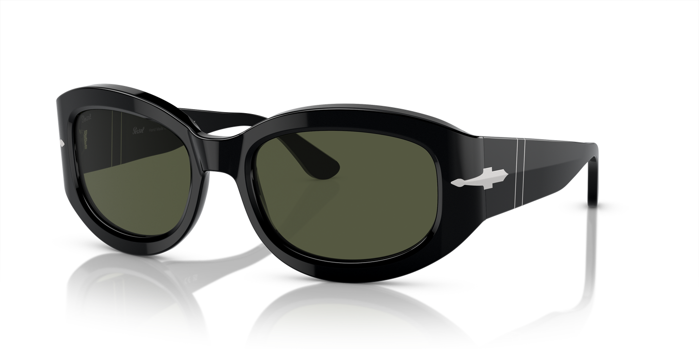 Persol PO3335S con Montatura Nero e Lenti Verde - Immagine 1