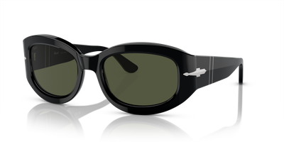 Persol PO3335S with Black Frame and Green Lenses - Image 1