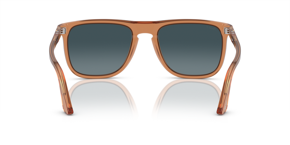 Persol PO3336S with Transparent Brown Frame and Blue Lenses - Image 5