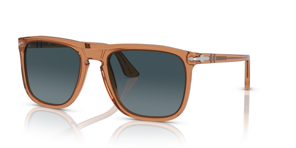 Persol PO3336S con Montatura Marrone Trasparente e Lenti Blu - Immagine 1