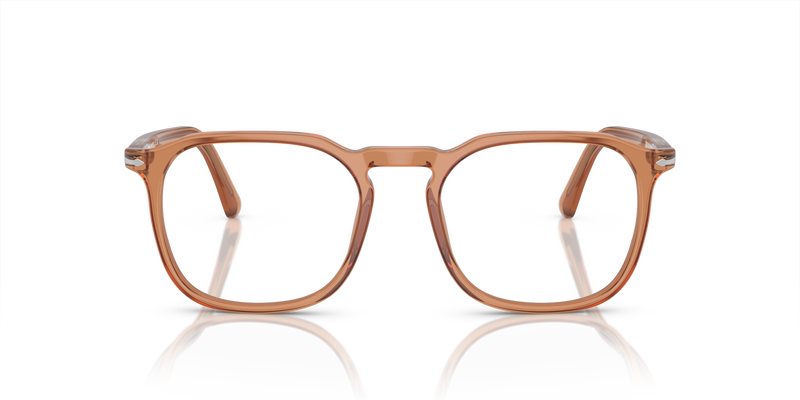 Visitar PO3337V con Montura Marrón Transparente