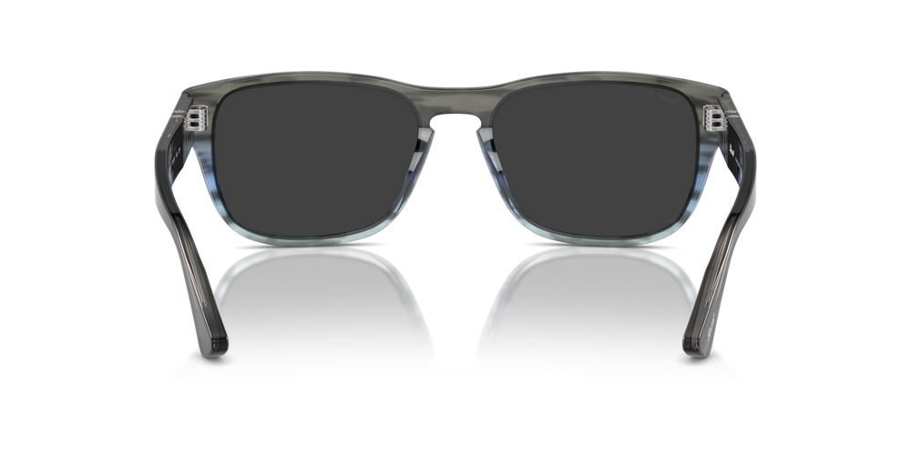 Persol PO3341S con Montura Gris de rayas degradado a azul y Lentes Gris - Imagen 5