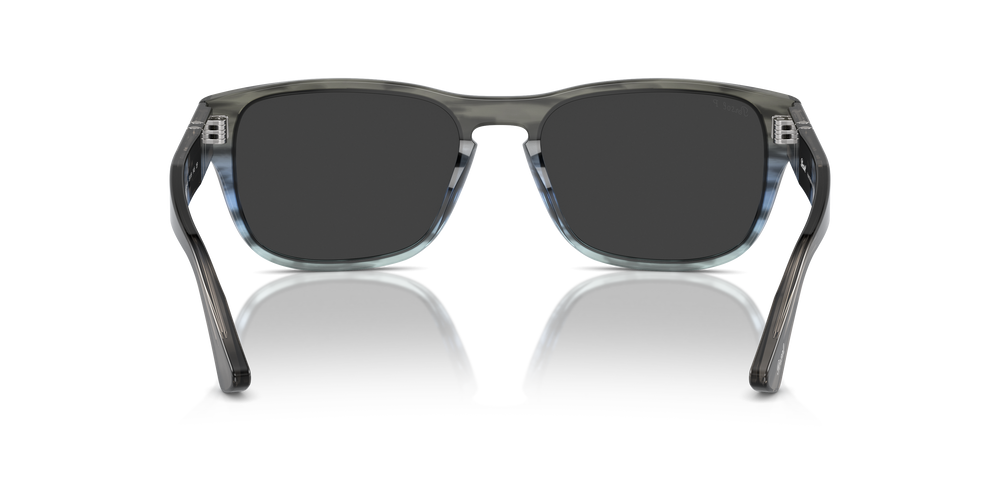 Persol PO3341S with Striped Grey Gradient Blue Frame and Grey Lenses - Image 5