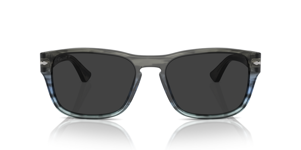 Persol PO3341S con Montatura Striped Grey Gradient Blue e Lenti Grigio - Immagine 2